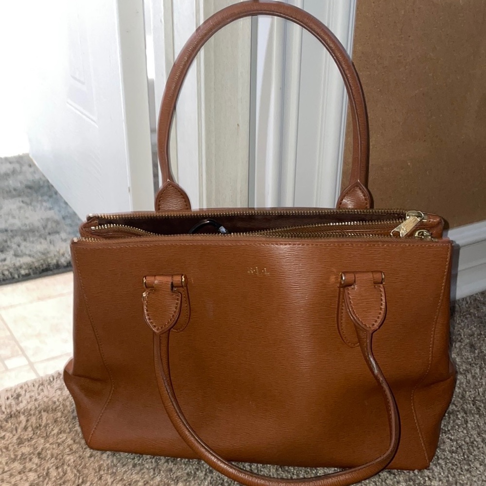 Lauren Ralph Lauren Newbury Double Zip Satchel Shoulder bag